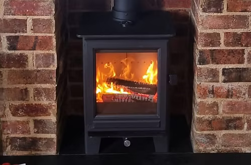 Clock Sudbury Compact Wood Fuel Stove