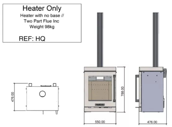 HeatQube Heater Only - Camden Fires