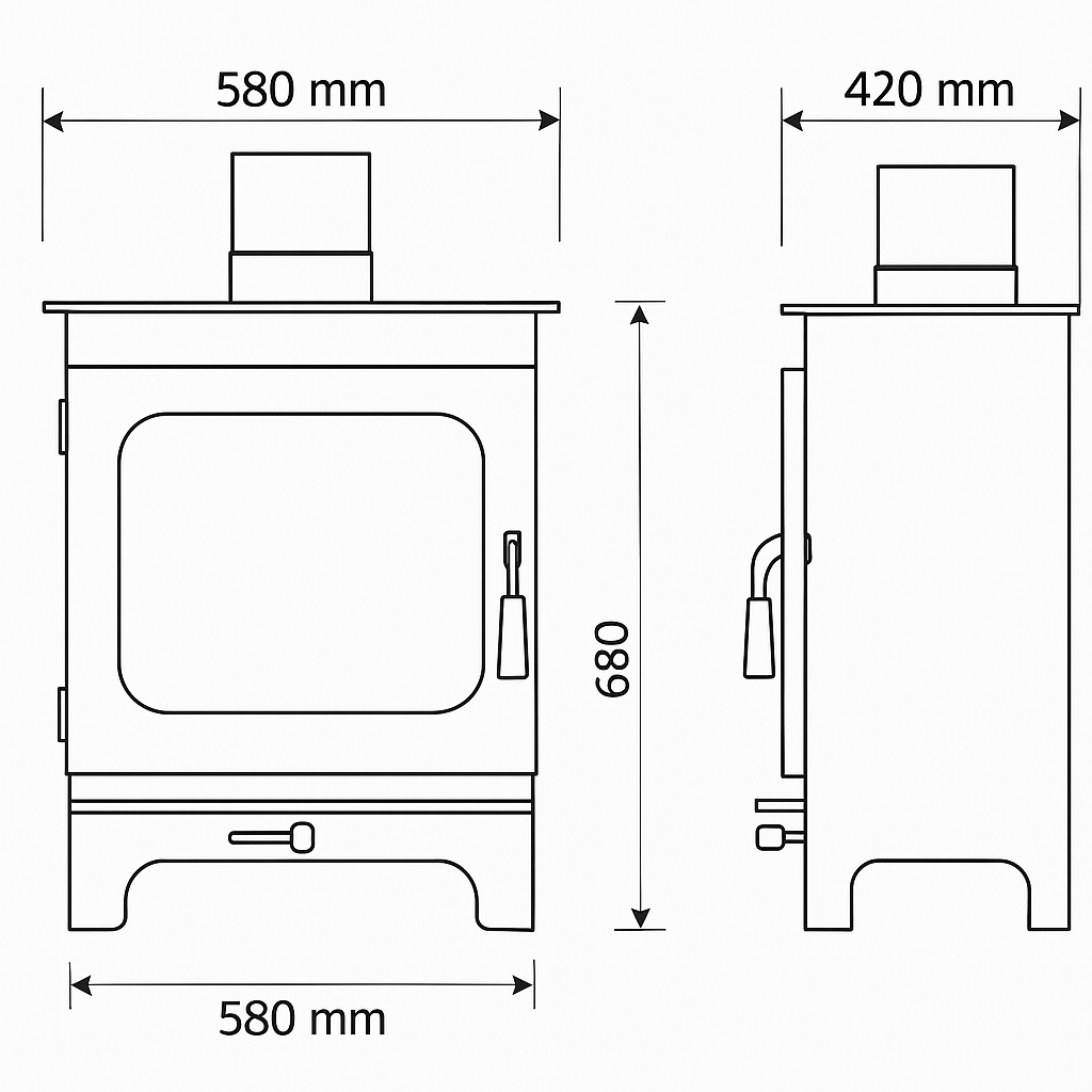 Burley Ashdown 9408-C Wood Burning Stove