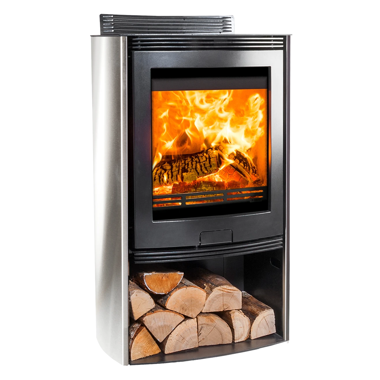 Di Lusso R5 Euro Eco with Curved Stainless Sides - Camden Fires
