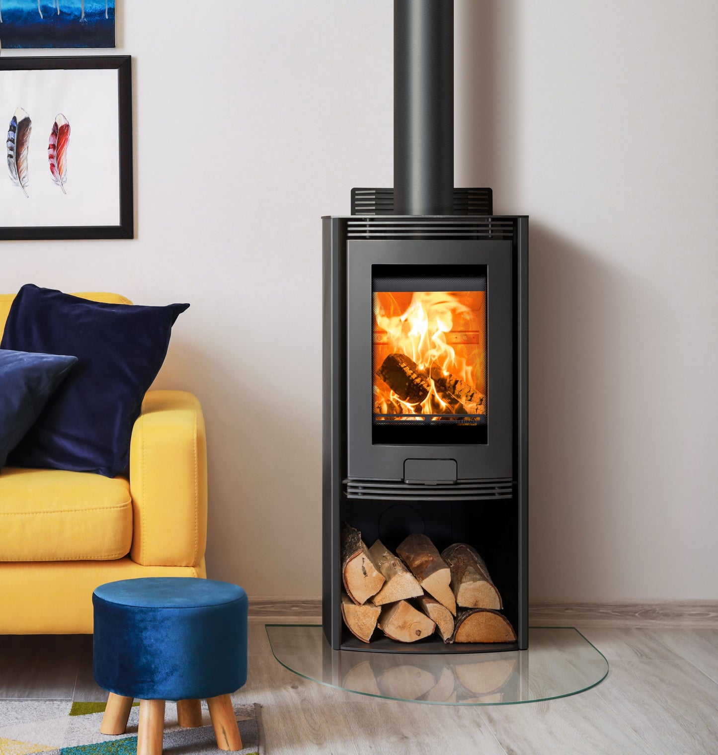 Di Lusso R5 Euro Eco with Flat Black Sides - Camden Fires