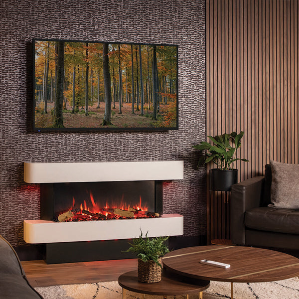 Gazco eStudio Arosa 140 Electric Fire Suite