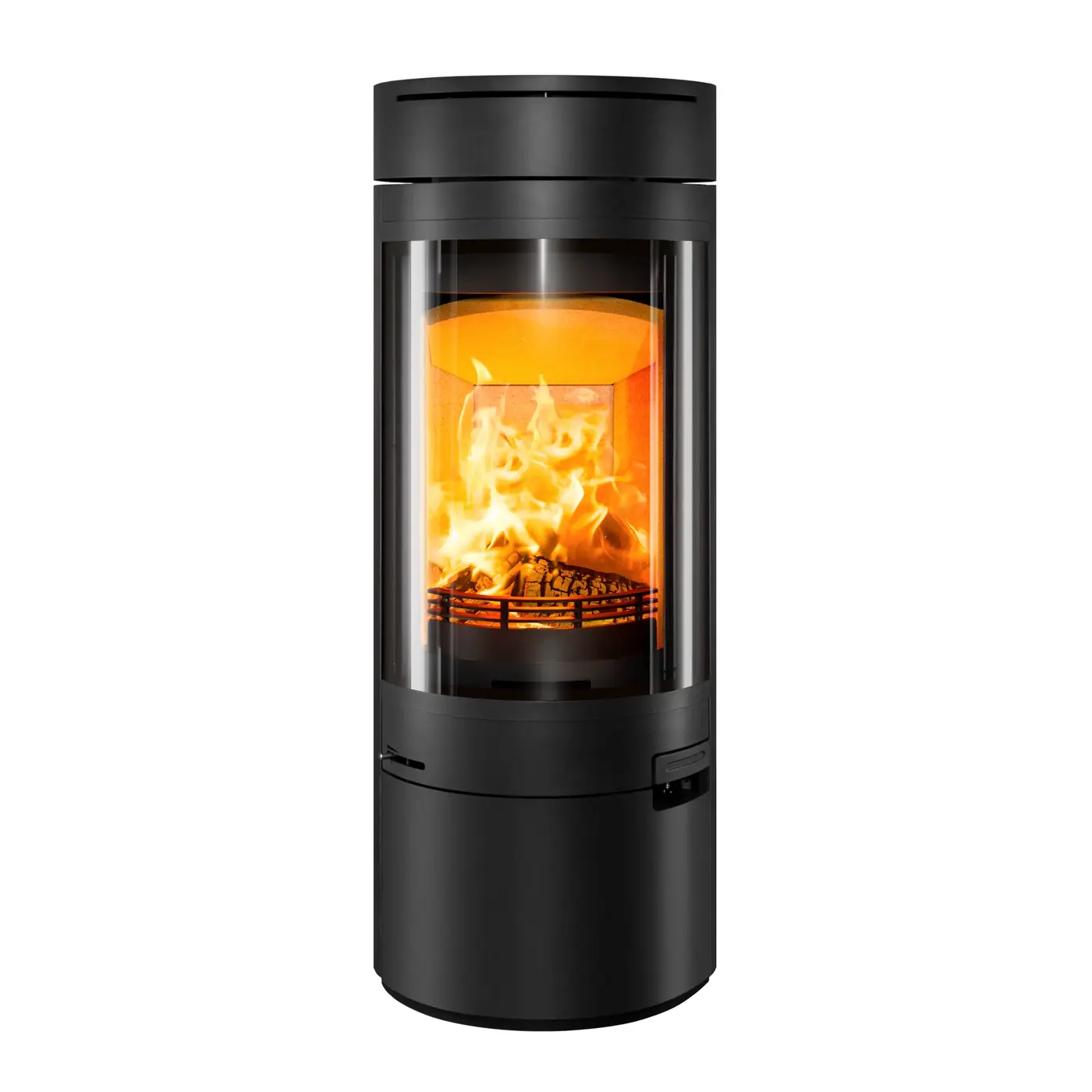 Hunter Halo Radial Cylindrical Wood Burning 5kw Ecodesign Stove - Camden Fires