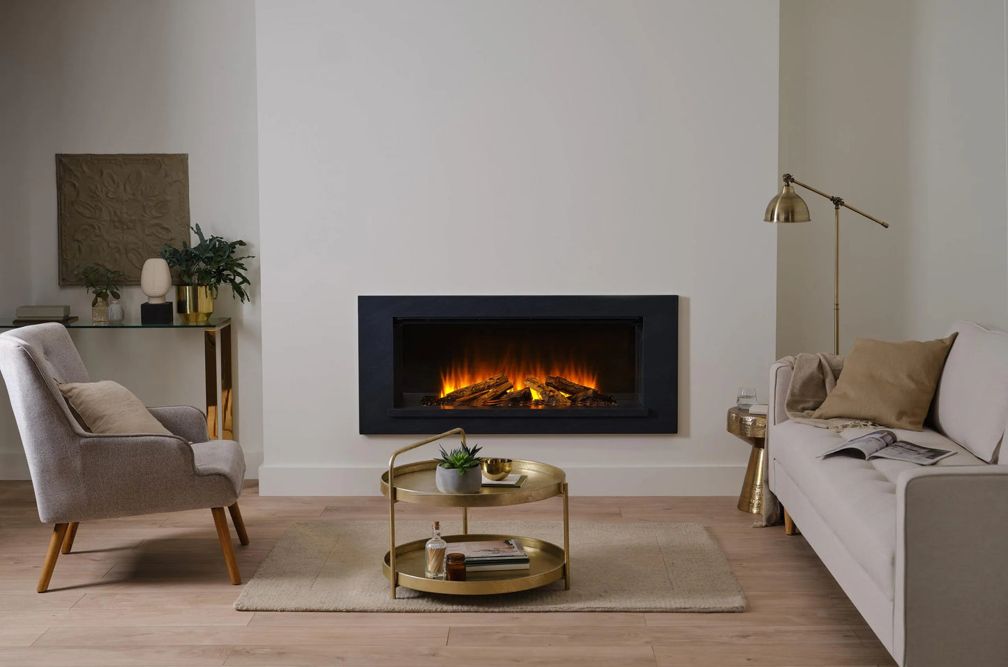 British Fires Holbury electric Fire Suite - Camden Fires