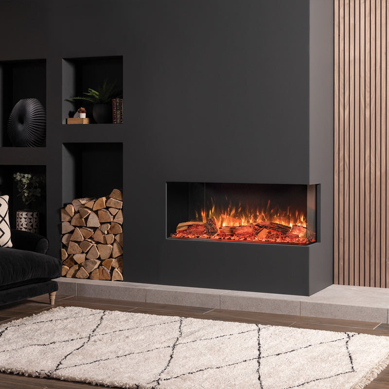 Onyx Avanti 110RW with real wood logscape Electric Fire