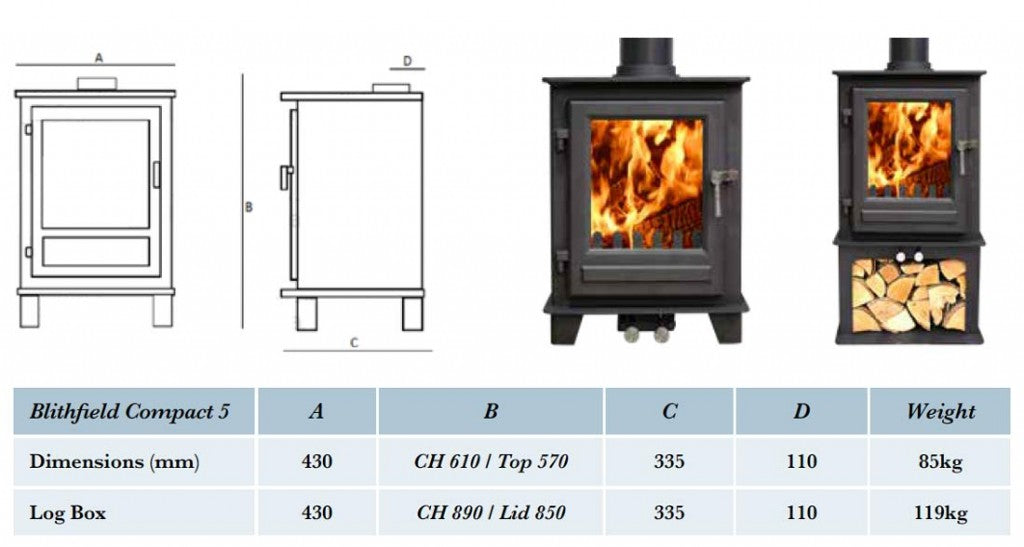 Clock Blithfield Compact 5 Multi Fuel