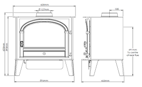 Consort 7 LPG Gas (Double Door) – Hunter Stoves