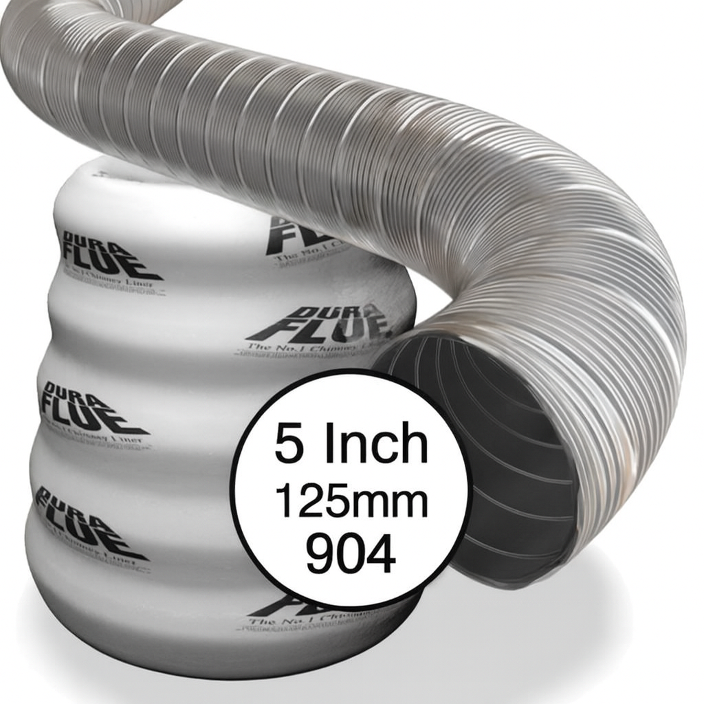 8 Metres – 125mm – 904 Grade Flue Liner