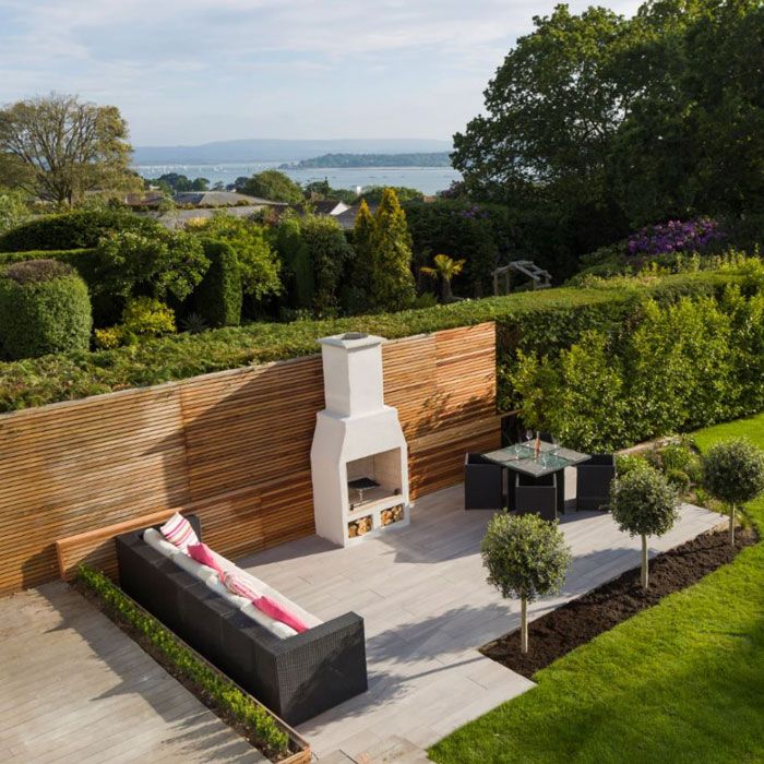 The Isokern Garden 950 Outdoor Fireplace