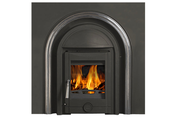 CastTec Polaris Majestic Inset Multi-Fuel Stove Arched Inset - Camden Fires