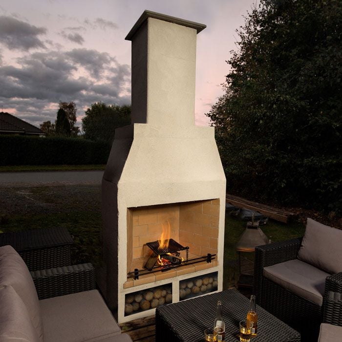 The Isokern Garden 950 Outdoor Fireplace