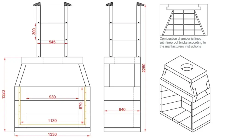 The Isokern Garden 1200 Outdoor Fireplace - Camden Fires