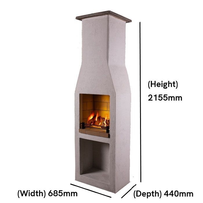 The Isokern Garden 500 Outdoor Fireplace