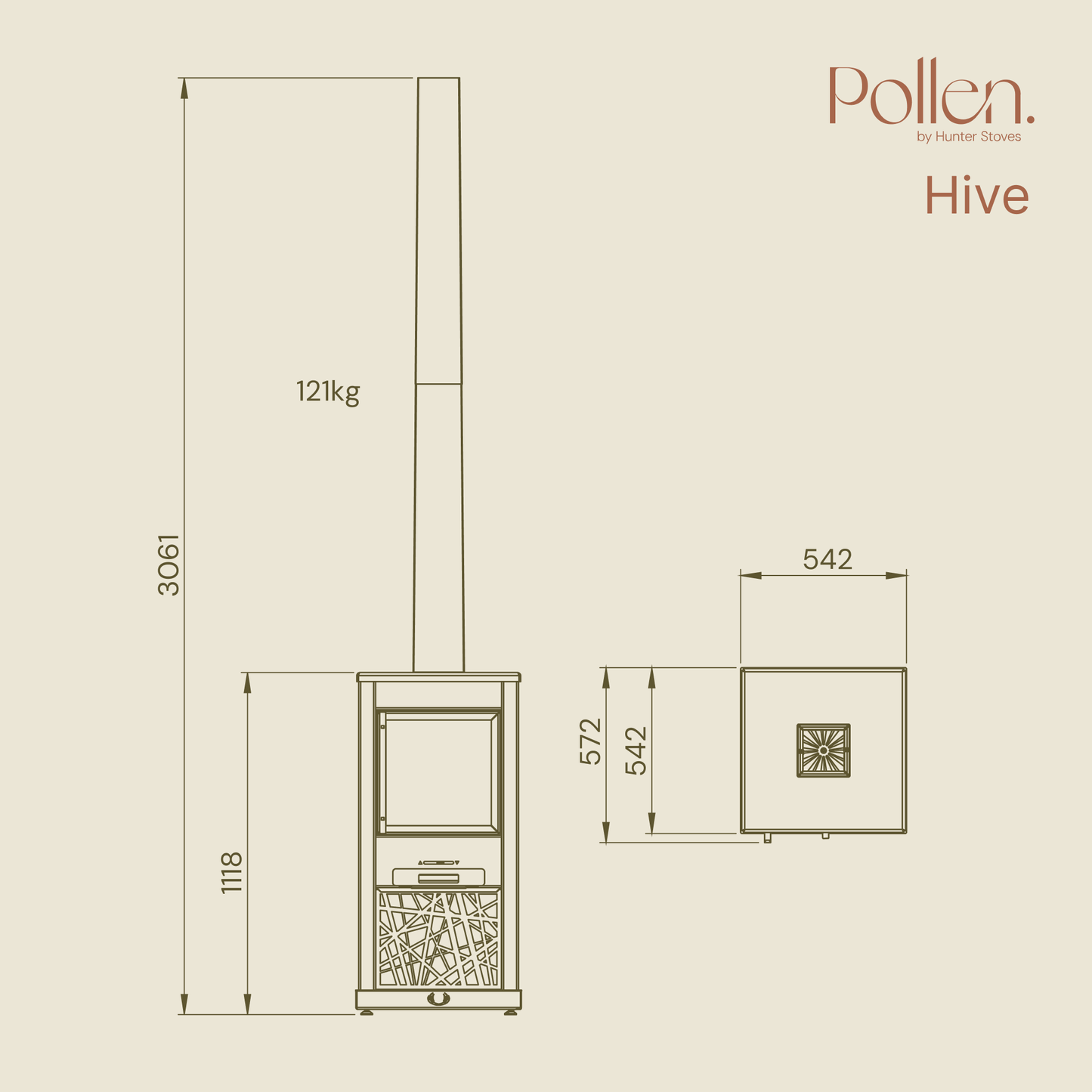 Pollen Hive Outdoor Stove (+ FREE Cover)