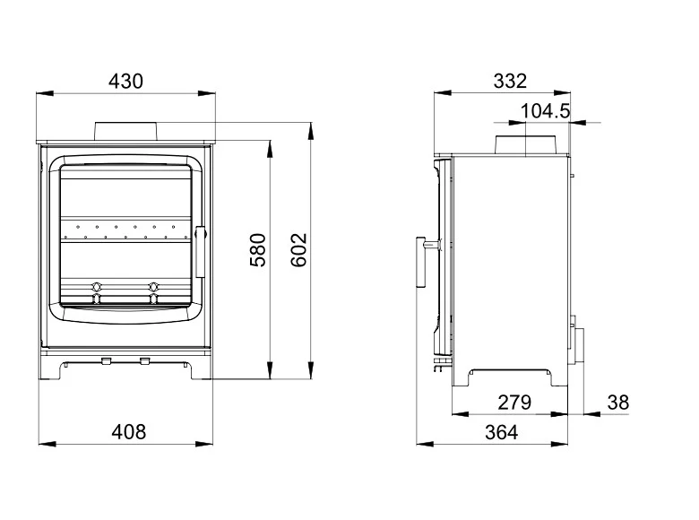 Woodford Carrington 5 Multifuel EcoDesign Stove