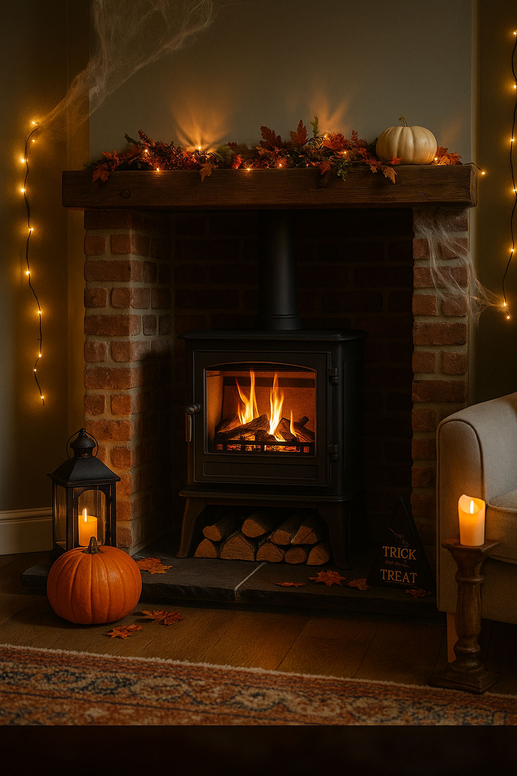 Spooky Fireplace Ideas for Halloween