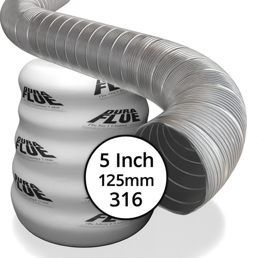 12 Metres – 125mm – 316 Grade Flue Liner