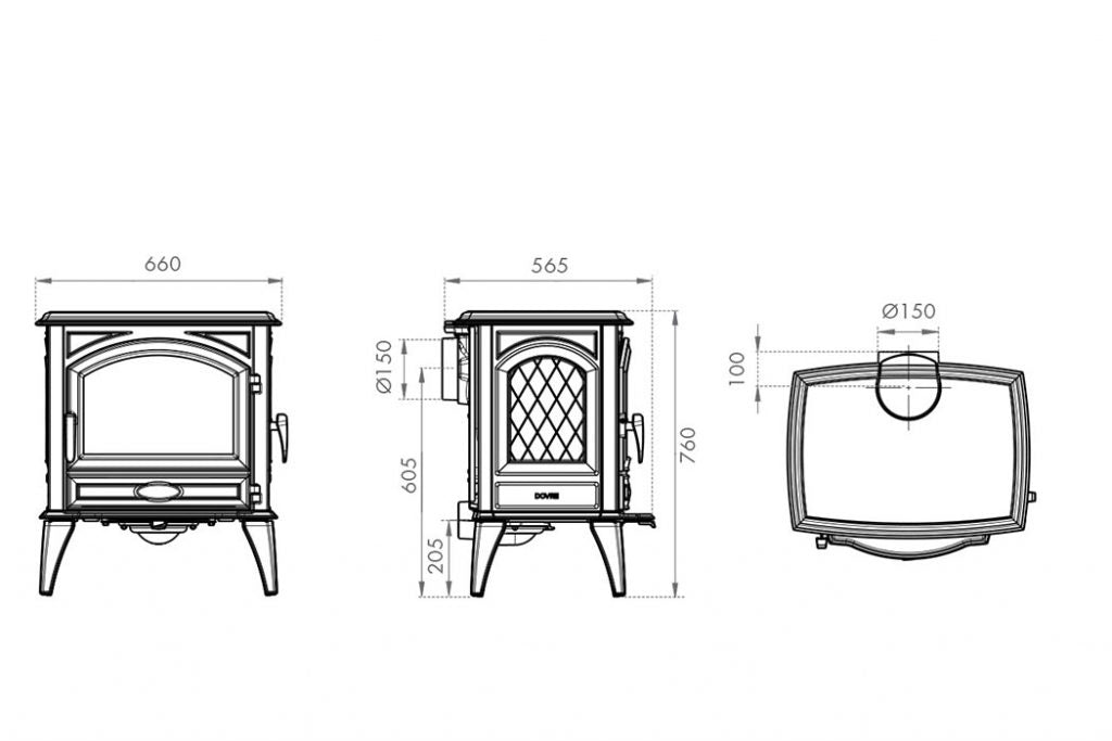 Dovre 640WD Clean Burn Wood Burning Stove