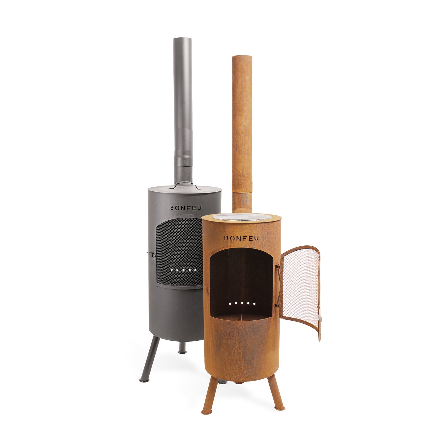 BonFeu BonTino corten outdoor fireplace patio heating