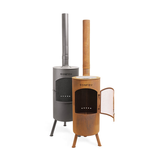 BonFeu BonTino corten outdoor fireplace patio heating