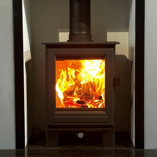 Clock Sudbury Compact Wood Fuel Stove