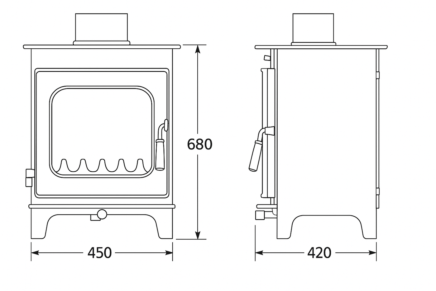 Burley Hardwick 9405-C Wood Burning Stove
