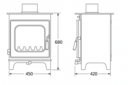 Burley Hardwick 9405-C Wood Burning Stove