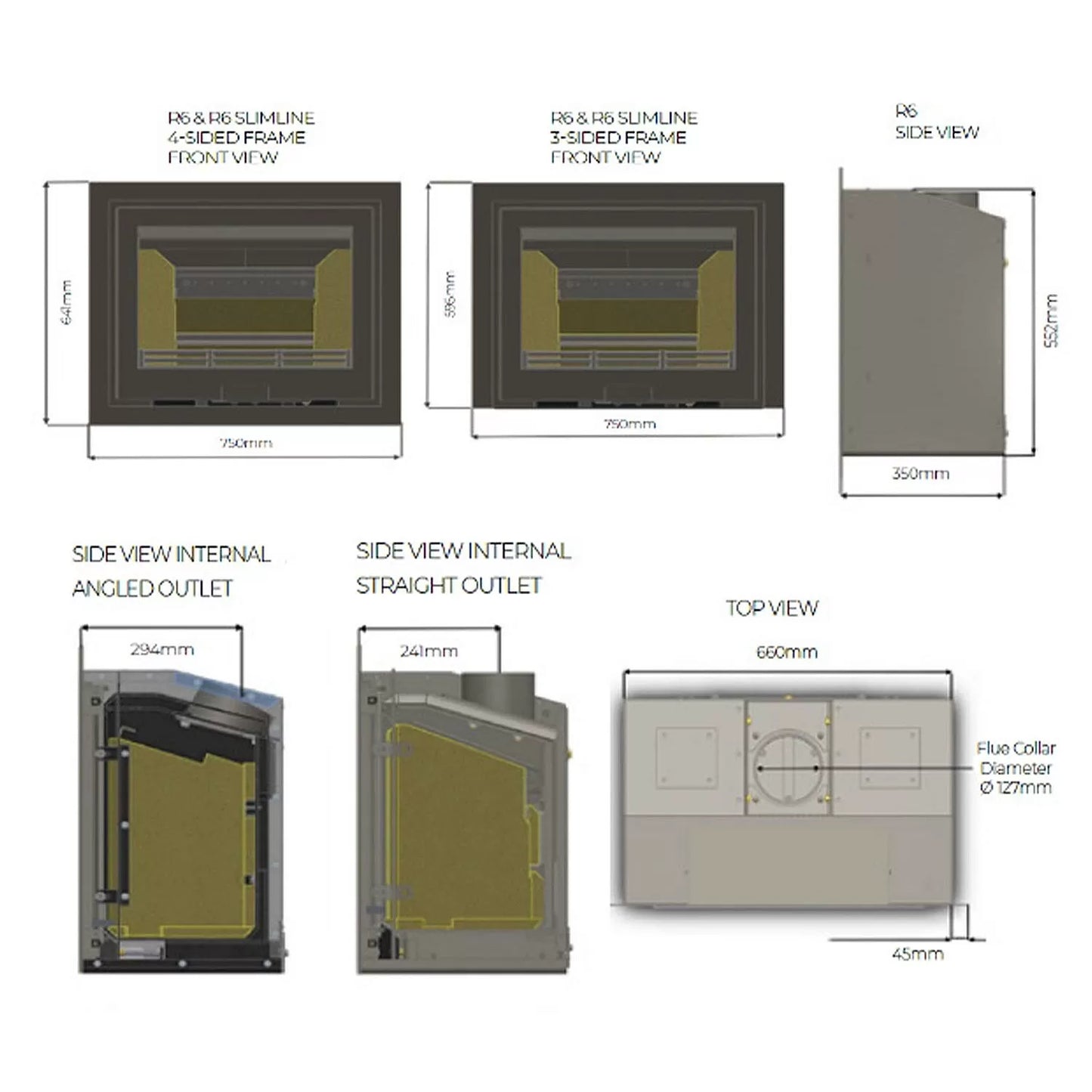 Di Lusso R6 Eco Inset Slimline