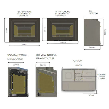 Di Lusso R6 Eco Inset Slimline