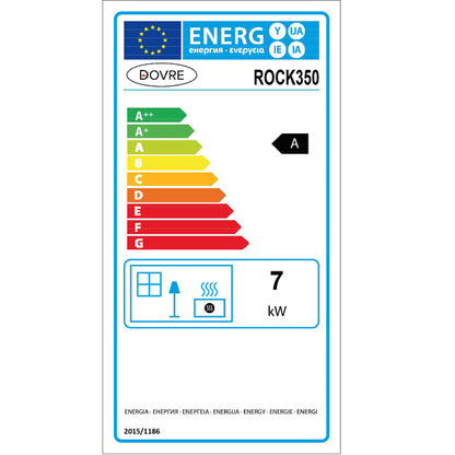 Dovre Rock 350 Wood Burning Stove with Wood Box