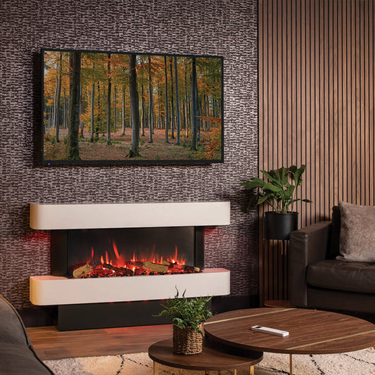 Gazco eStudio Arosa 140 Electric Fire Suite