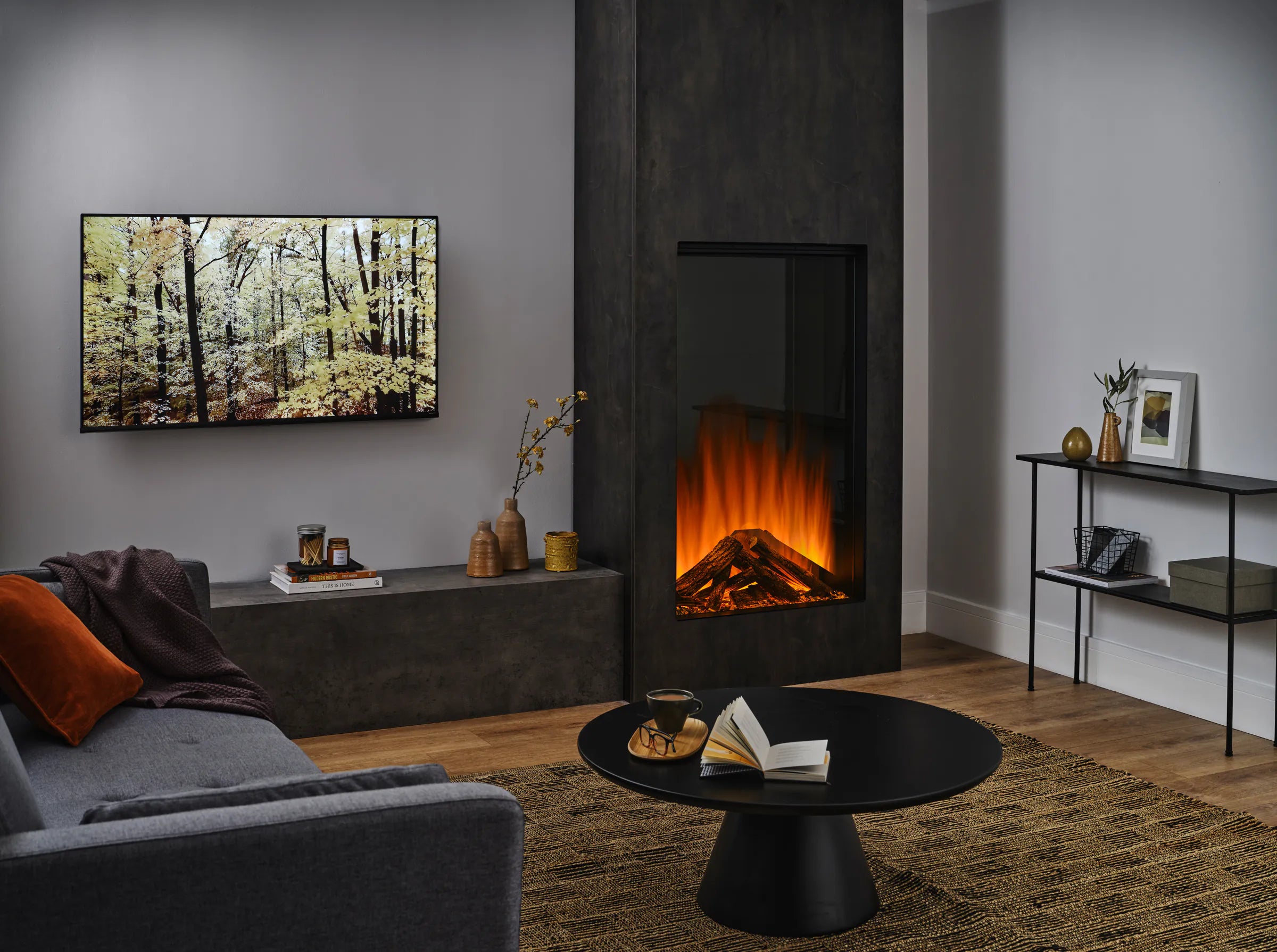 Remote Control Inset Gas Fires Uk British Fires Electric Stove 1.5kW Knightwood A+ Flat Wall Inset Remote ...