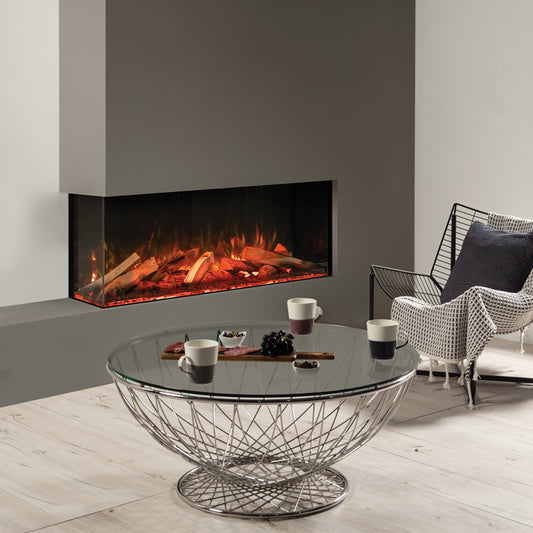 Onyx Avanti 110RW with real wood logscape Electric Fire