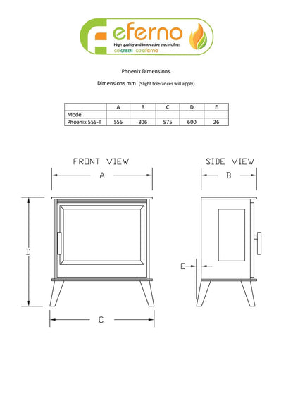 Phoenix 555-T Electric Stove