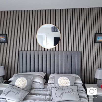 STRIVO Premium Grey Oak Acoustic Slat Wall Panel