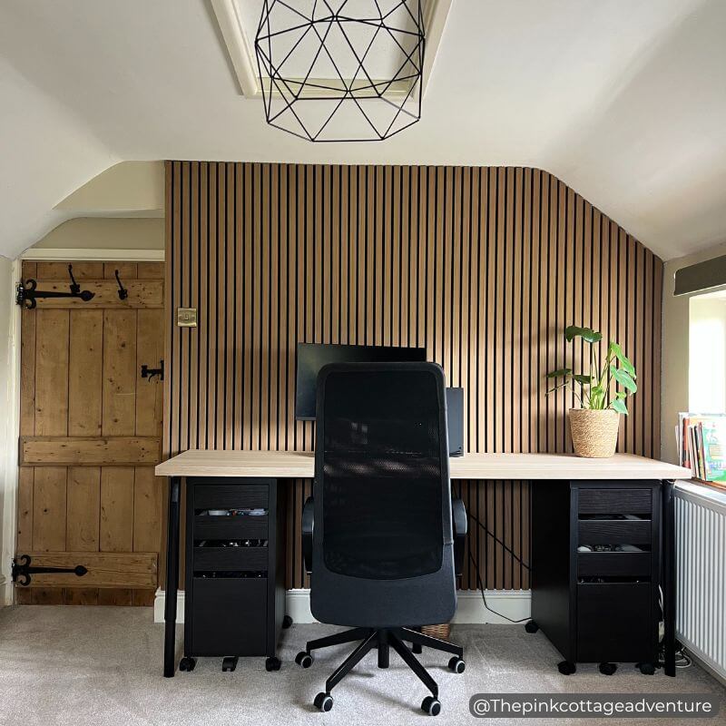 STRIVO Premium Natural Oak Acoustic Slat Wall Panel