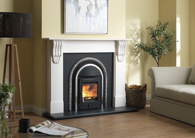 CastTec Polaris Decorative Inset Multi-Fuel Stove Arched Inset