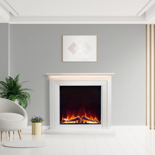 Burrington 50 Suite Flat Wall Fix Electric Fire