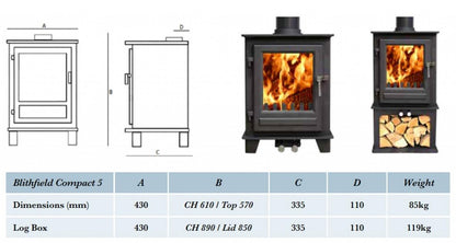 Clock Blithfield Compact 5 Multi Fuel