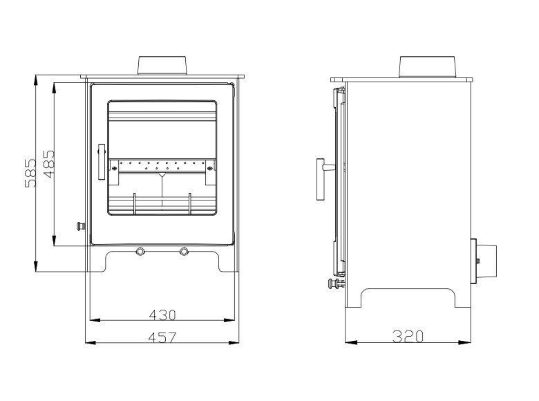 Woodford Lowry 5X Wood Burning / Multifuel Ecodesign Stove