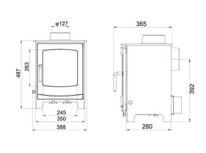 Woodford Turing 5 Multifuel Ecodesign Stove