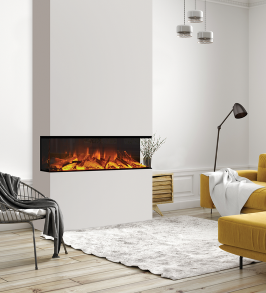Evonic E-Series E1250 Built In The Wall Media Wall Electric Fire