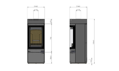 Hunter Halo Radial Cylindrical Wood Burning 5kw Ecodesign Stove