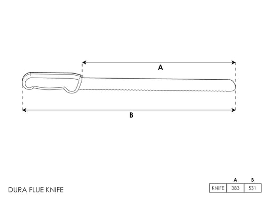 Dura Flue Cutting Knife