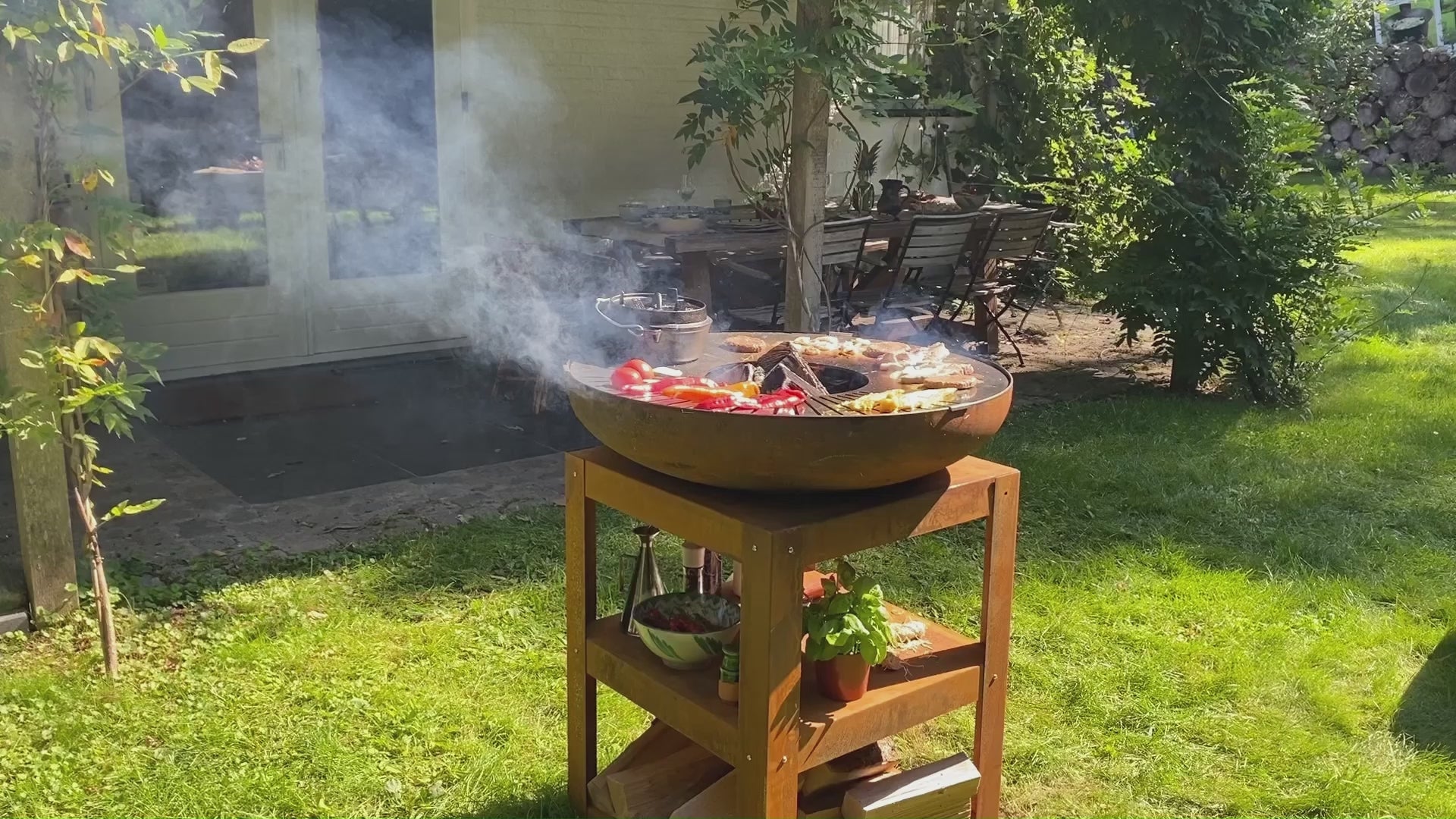 Bakka garden cooking station wood fired