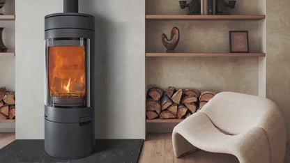 Hunter Halo Radial Cylindrical Wood Burning 5kw Ecodesign Stove