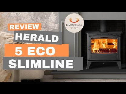 Herald 5 Slimline Eco, Single Door – Hunter Stoves
