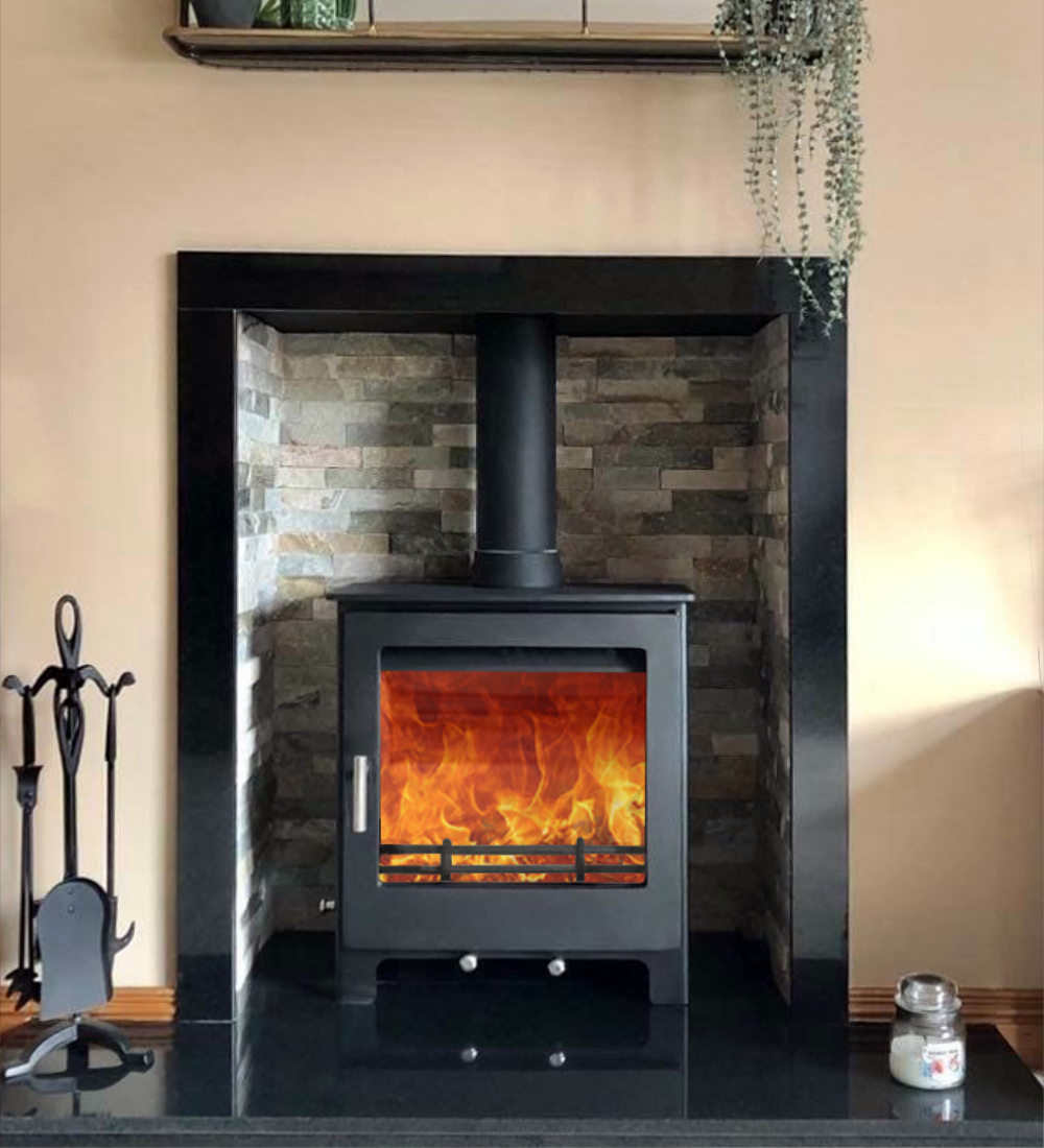 Woodford Lowry 5XL Widescreen Wood Burning / Multifuel Ecodesign Stove